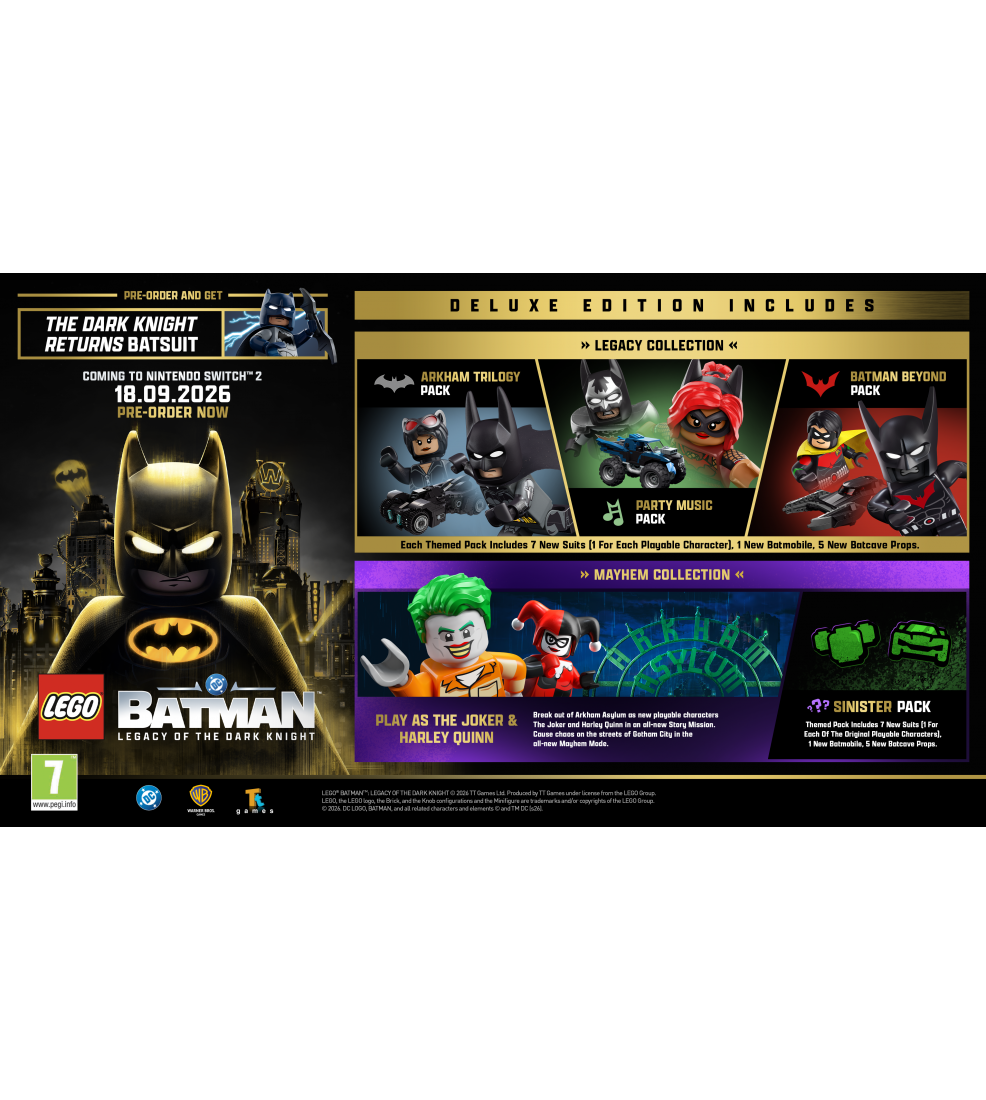 Lego Batman: Legacy of the Dark Knight Deluxe Edition Nintendo Switch 2 (Preorder)