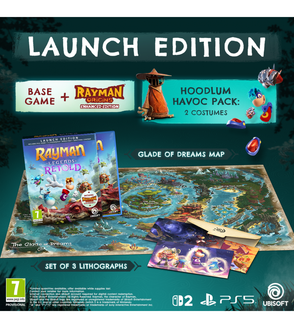 Rayman Legends Retold Launch Edition Nintendo Switch 2 (Preorder)