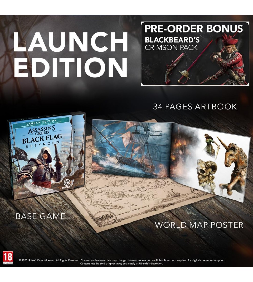 Assassin's Creed Black Flag Resynced Launch Edition PS5 (Preorder)