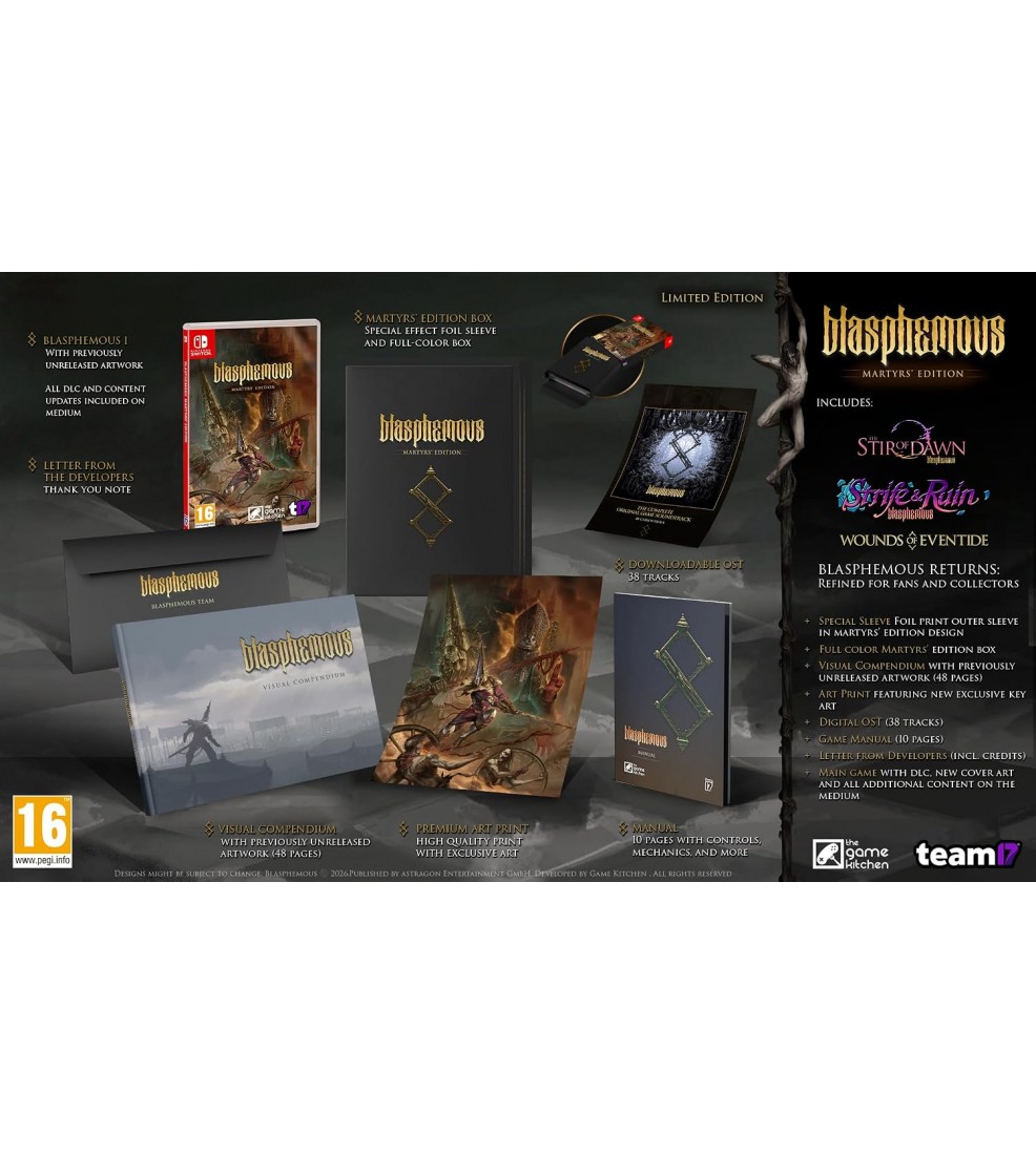 Blasphemous: Martyr's Limited Edition Nintendo Switch (Preorder)