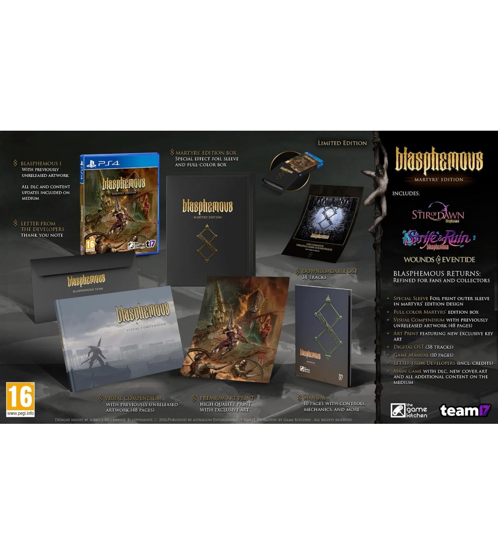 Blasphemous: Martyr's Limited Edition PS4 (Preorder)