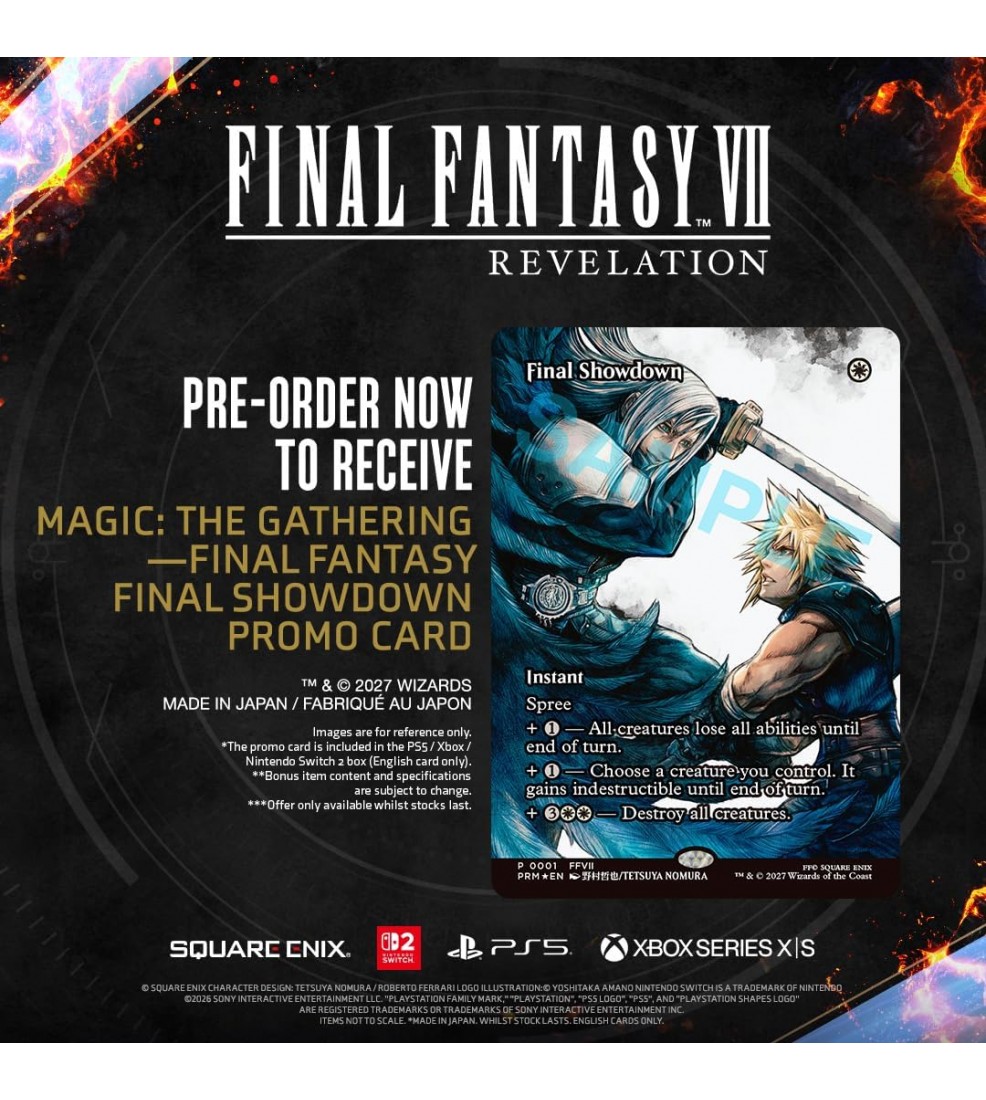 Final Fantasy VII Revelation Nintendo Switch (Preorder) Final Fantasy VII Revelation Nintendo Switch (Preorder)