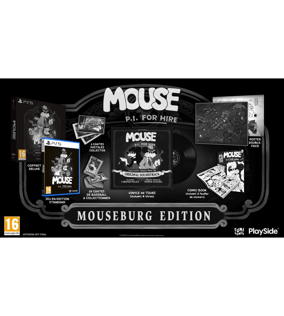 MOUSE: P.I. For Hire - Mouseburg Edition PS5 (Preorder) MOUSE: P.I. For Hire - Mouseburg Edition PS5 (Preorder)