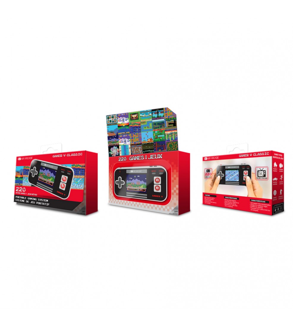 My Arcade - Gamer V Classic - Portable Console (200 GAMES IN 1) - Black and Red My Arcade - Gamer V Classic - Portable Console (200 GAMES IN 1) - Black and Red