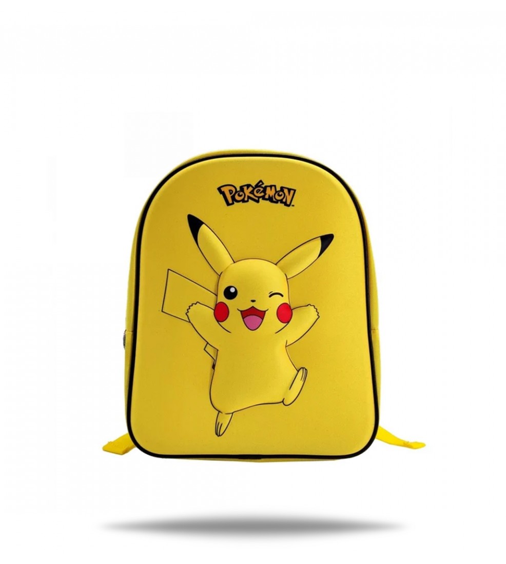 La Plume Doree - Pokemon - Pikachu Junior backpack 3D Yellow 32cm La Plume Doree - Pokemon - Pikachu Junior backpack 3D Yellow 32cm