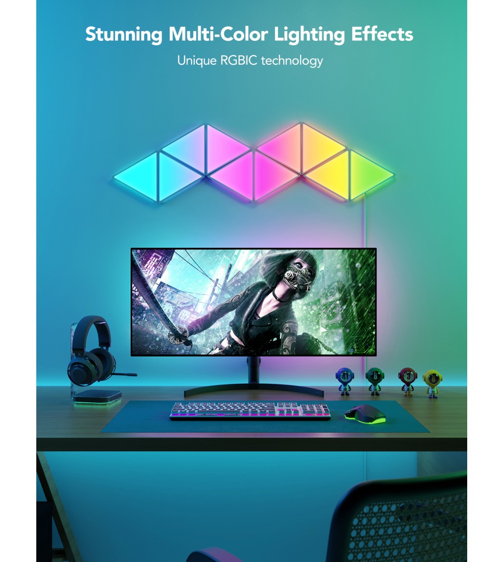 GOVEE Glide Triangle Light Panels 10 Pack GOVEE Glide Triangle Light Panels 10 Pack