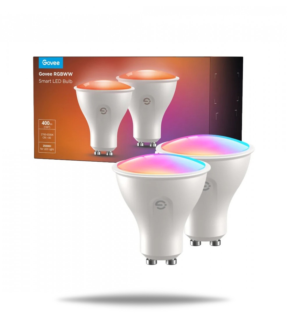GOVEE RGBWW Smart LED Bulb GU10 400LM 2 Pack