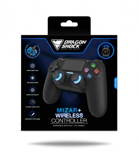 Dragonshcok Mizar+ BT Wireless Controller PS4/PC Black Dragonshcok Mizar+ BT Wireless Controller PS4/PC Black