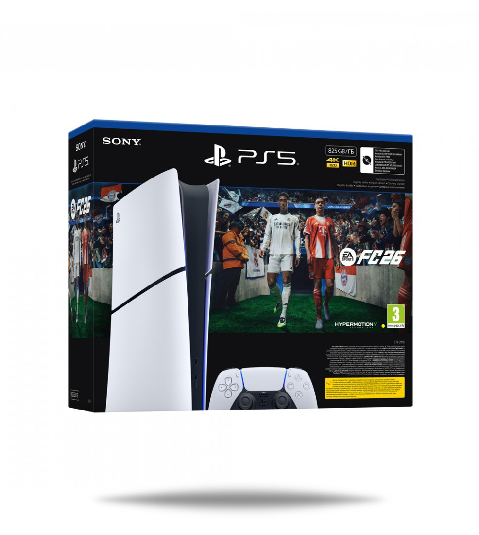 PlayStation 5 Slim Digital Edition E Chassis + EA Sports FC 26 PS5 (download kod)