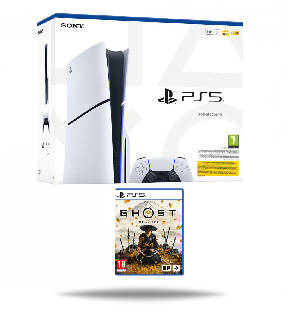 PlayStation 5 Slim E Chassis + Ghost of Yotei PS5 PlayStation 5 Slim E Chassis + Ghost of Yotei PS5