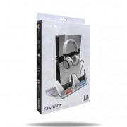 White Shark KIMURA PRO stalak za PS5/PS5 Slim/PS5 PRO s punjačem za kontrolere i hlađenjem White Shark KIMURA PRO stalak za PS5/PS5 Slim/PS5 PRO s punjačem za kontrolere i hlađenjem