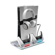 White Shark KIMURA PRO stalak za PS5/PS5 Slim/PS5 PRO s punjačem za kontrolere i hlađenjem White Shark KIMURA PRO stalak za PS5/PS5 Slim/PS5 PRO s punjačem za kontrolere i hlađenjem