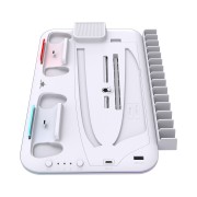 White Shark KIMURA PRO stalak za PS5/PS5 Slim/PS5 PRO s punjačem za kontrolere i hlađenjem White Shark KIMURA PRO stalak za PS5/PS5 Slim/PS5 PRO s punjačem za kontrolere i hlađenjem