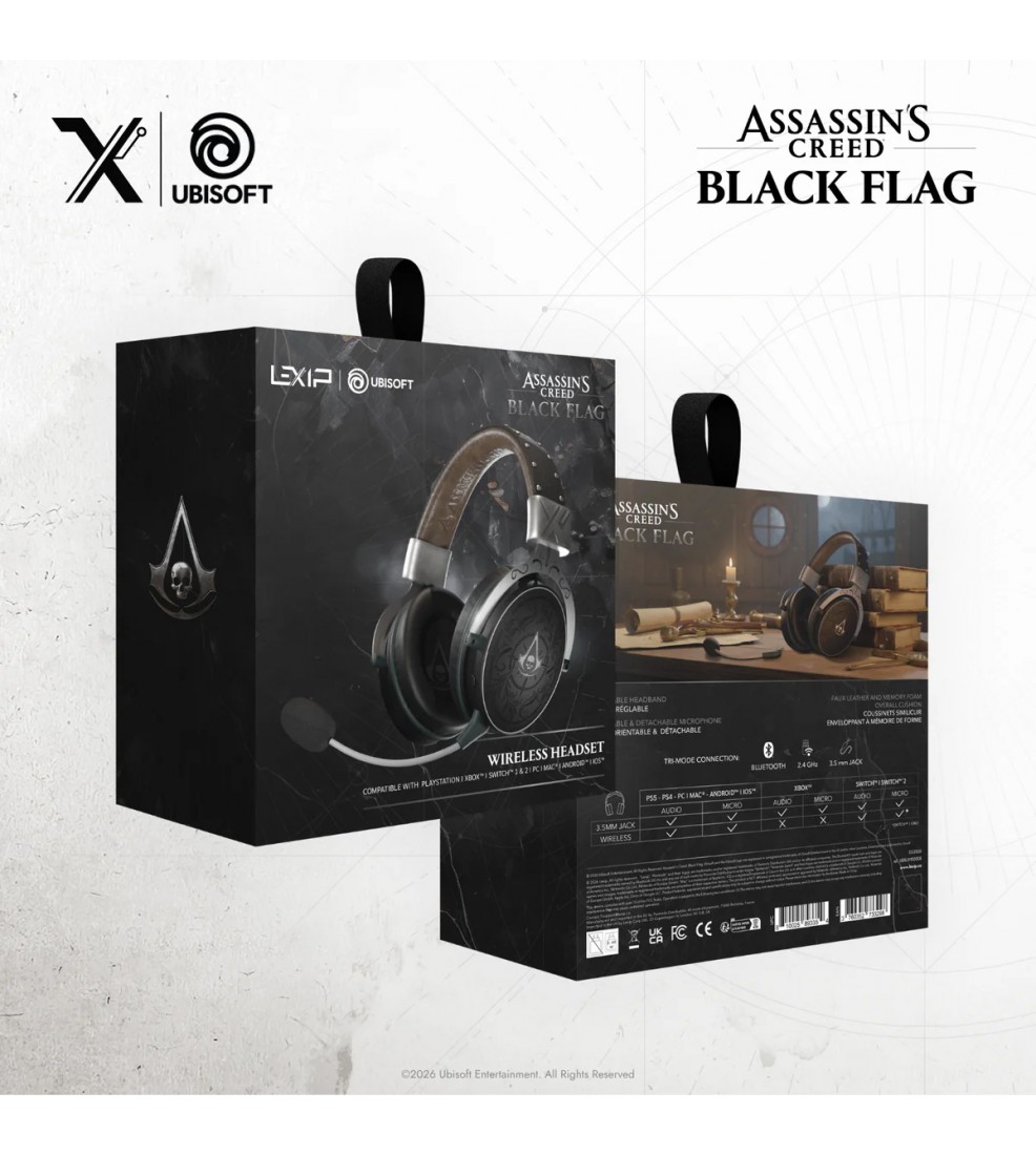 Lexip x Ubisoft - Assassins Creed Black Flag Resynced Wireless PS5/PS4/PC headset
