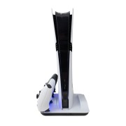 White Shark GUARD 2 stalak za PS5/PS5 Slim/PS5 PRO s punjačem za kontrolere i hlađenjem