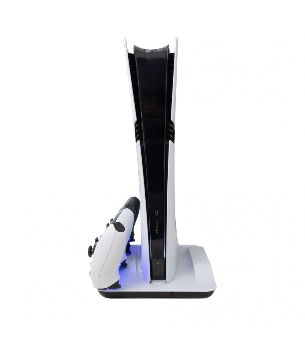 White Shark GUARD 2 stalak za PS5/PS5 Slim/PS5 PRO s punjačem za kontrolere i hlađenjem